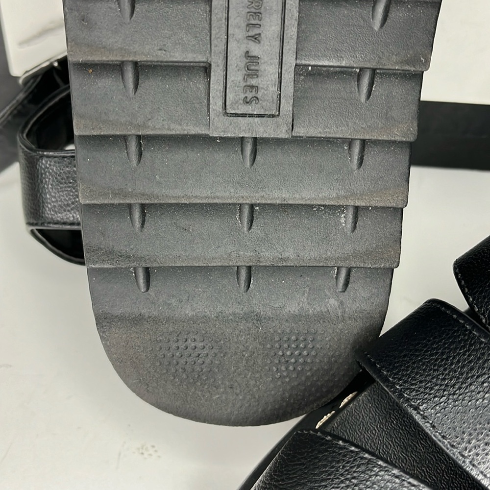 Sincerely Jules Model Daring Black Chunky Platform Sandals Women's Size 6 M - Picture 16 of 16